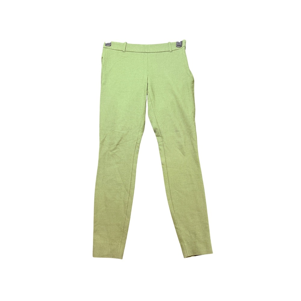 J.Crew Minnie Pants Women 00 Green Excellent Wool Blend Skinny Trousers